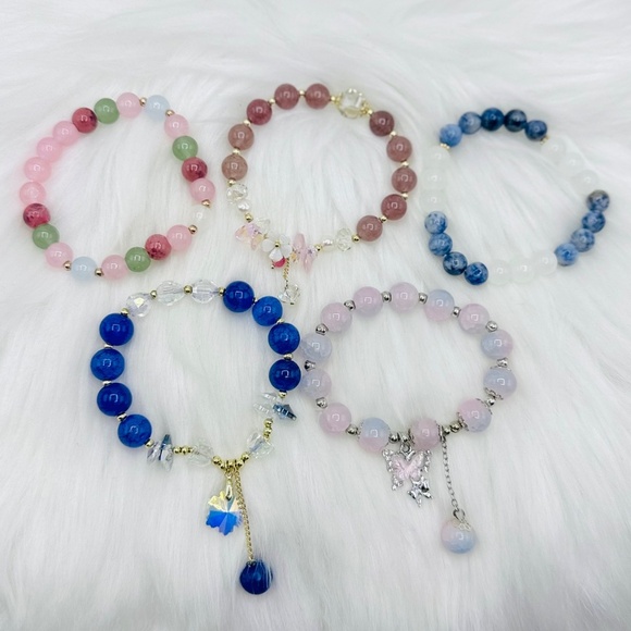 Beaded Bracelet Bundle Lot for Small Wrist Multicolored - Picture 2 of 6